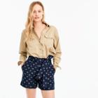 J.Crew Tie-waist short with bees