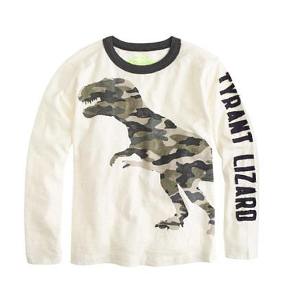 J.Crew Boys' camo t-rex T-shirt