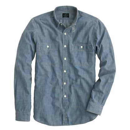 J.Crew Selvedge chambray utility shirt