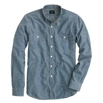 J.Crew Selvedge chambray utility shirt