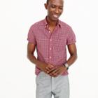 J.Crew Short-sleeve shirt in red check