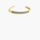 J.Crew Neon pav&eacute; cuff