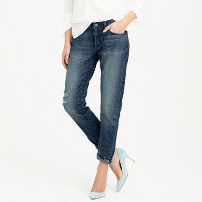 J.Crew Slim selvedge broken-in boyfriend jean in vincent wash