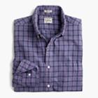 J.Crew Tall Secret Wash shirt in purple plaid heather poplin