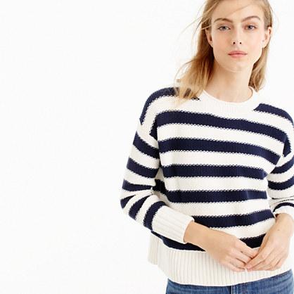 J.Crew Textured striped sweater
