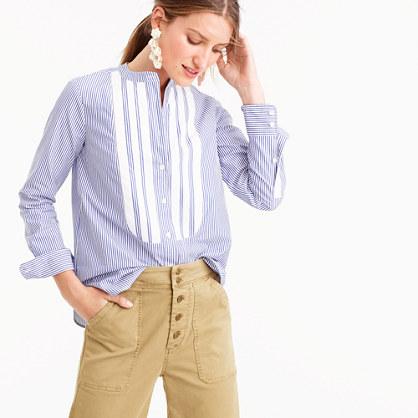 J.Crew Collection Thomas Mason® for J.Crew shirt with grosgrain bib