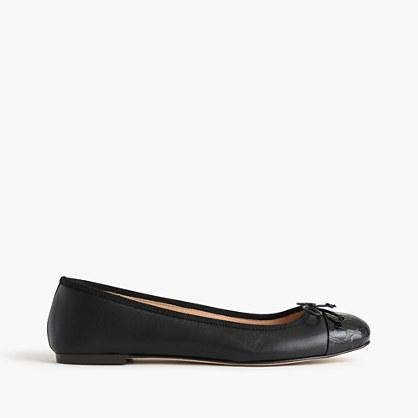 J.Crew Lily cap-toe ballet flats
