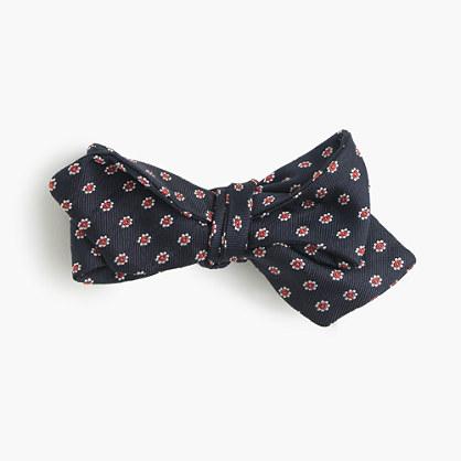 J.Crew English silk bow tie in midnight foulard