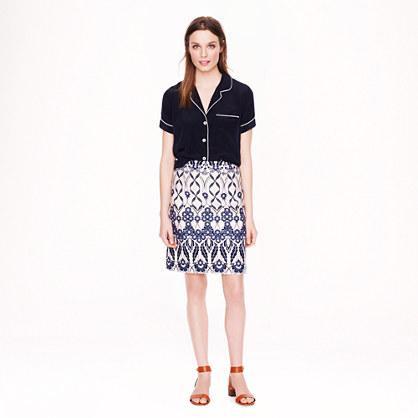 J.Crew Trellis floral skirt