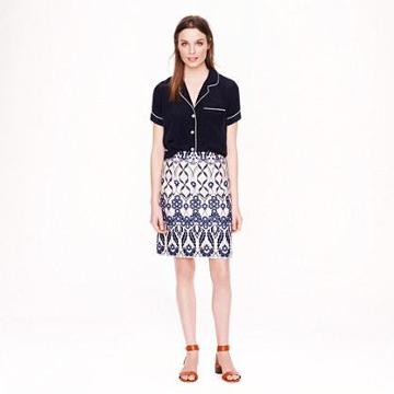 J.Crew Trellis floral skirt