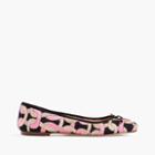 J.Crew Camille ballet flats in deco print