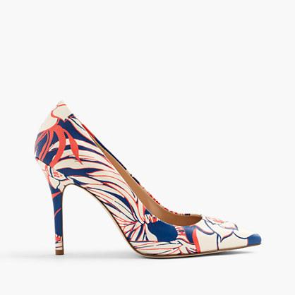 J.Crew Roxie pumps in retro floral