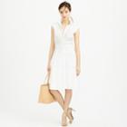 J.Crew Cap-sleeve shirtdress with tuxedo bib