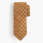 J.Crew Drake's&reg; English silk-wool tie in fox print