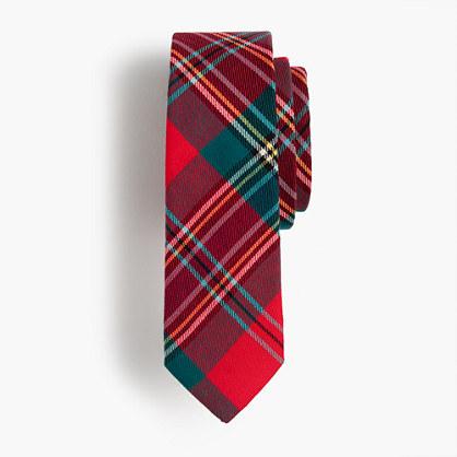 J.Crew Boys' cotton tie in red plaid