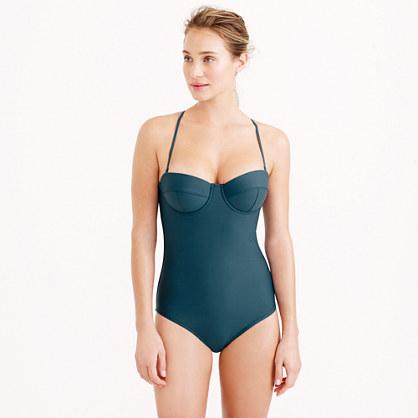 J.Crew D-cup underwire one-piece swimsuit
