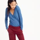 J.Crew Indigo vintage cotton long-sleeve V-neck tee