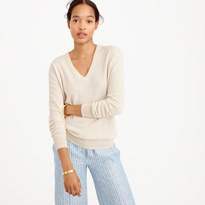 J.Crew Italian cashmere boyfriend V-neck sweater