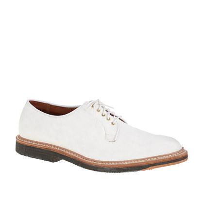 J.Crew Alden&reg; white suede oxfords