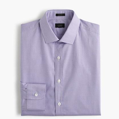 J.Crew Ludlow shirt in purple gingham