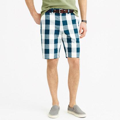 J.Crew 10.5 club short in large gingham
