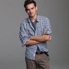J.Crew Tall Secret Wash shirt in faded gingham