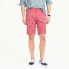 J.Crew 10.5 stretch short with embroidered anchors