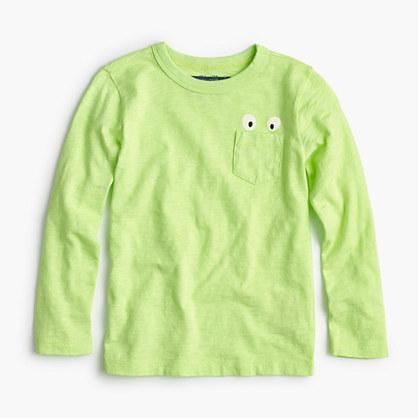 J.Crew Boys' long-sleeve Max the Monster pocket T-shirt