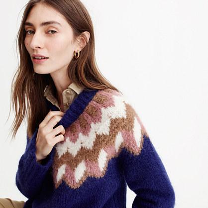J.Crew Collection alpaca Fair Isle sweater
