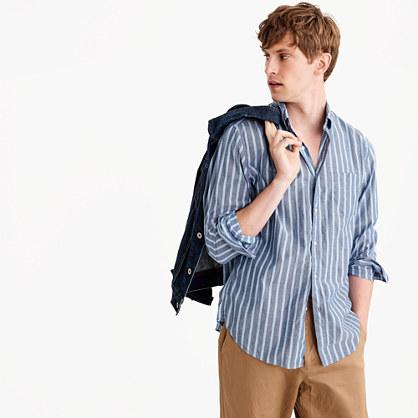 J.Crew Heather poplin shirt in bold stripe