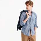 J.Crew Heather poplin shirt in bold stripe