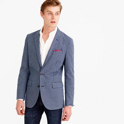 J.Crew Ludlow blazer in microcheck cotton