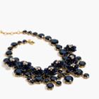 J.Crew Midnight floral necklace