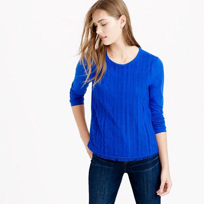 J.Crew Lace front T-shirt