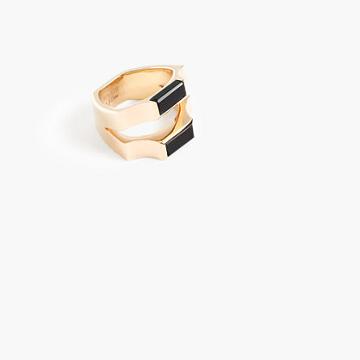 J.Crew W. Britt&reg; for J.Crew double-band onyx ring