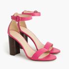 J.Crew Ankle strap stacked-heel sandals