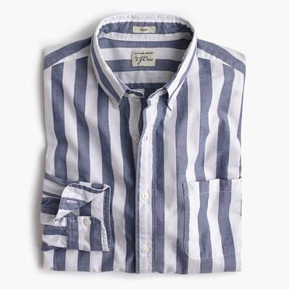 J.Crew Slim Secret Wash shirt in striped heather poplin