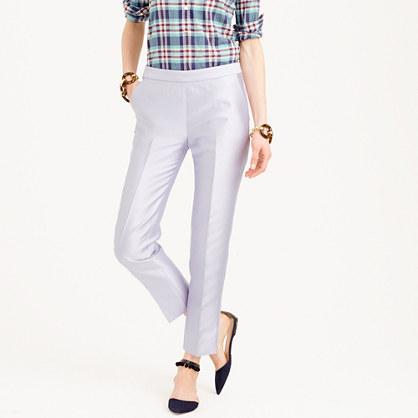 J.Crew Collection cigarette pant in heavy shantung