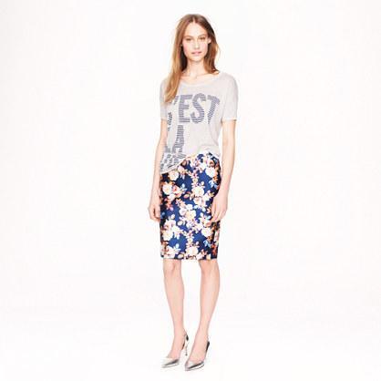 J.Crew Collection No 2. pencil skirt in antique floral