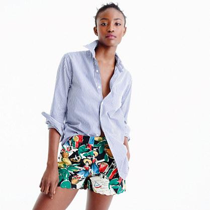 J.Crew High-waisted short in postcard print