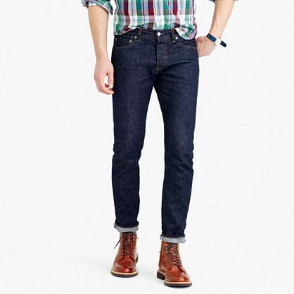 J.Crew 484 stretch selvedge jean in raw indigo