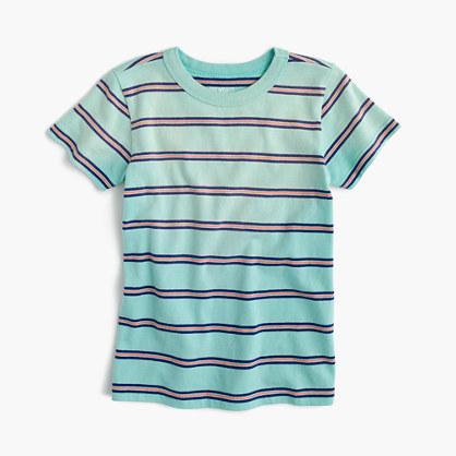 J.Crew Boys' T-shirt in aqua stripe