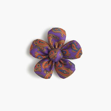 J.Crew Paul Feig J.Crew paisley flower lapel pin