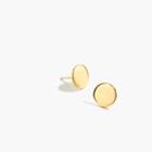 J.Crew Demi-fine 14k gold-plated disc stud earrings