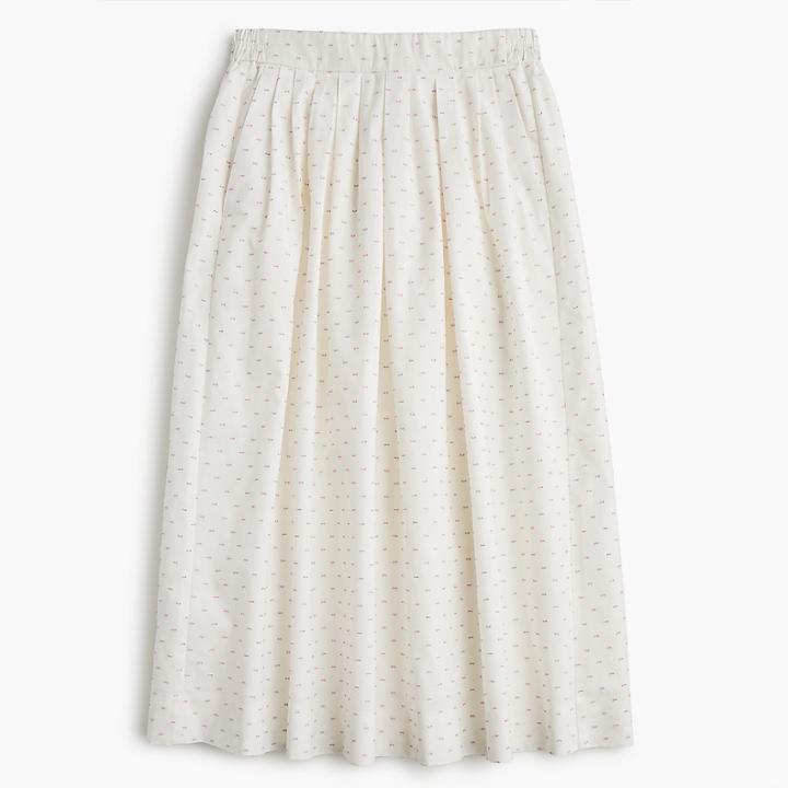 J.Crew Midi skirt in vintage clip dot