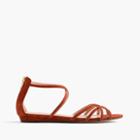 J.Crew Cary mini-wedge sandals in suede