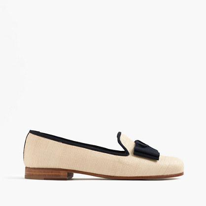 J.Crew Stubbs & Wootton® raffia slippers