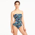 J.Crew Cut-out one-piece swimsuit in floral paisley print