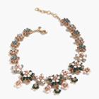 J.Crew Floral statement necklace
