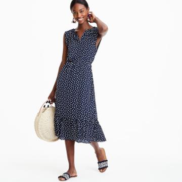 J.Crew J.Crew Mercantile cap-sleeve midi dress in dragonfly print